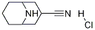 (1S,5R)-9-AZABICYCLO[3.3.1]NONANE-3-CARBONITRILE,HYDROCHLORIDE 结构式