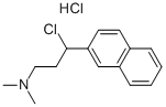 3-CHLORO-N,N-DIMETHYL-3-(NAPHTHALEN-2-YL)PROPAN-1-AMINE HYDROCHLORIDE Structure