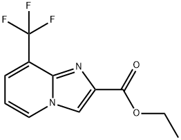 8-(トリフルオロメチル)イミダゾ[1,2-A]ピリジン-2-カルボン酸エチル 化学構造式