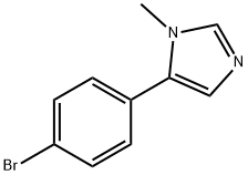 5-(4-BroMophenyl)-1-MethyliMidazole Structure