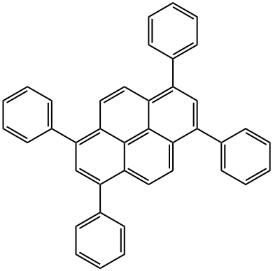 1,3,6,8-テトラフェニルピレン 化学構造式