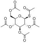 1-thio-beta-D-glucose pentaacetate Struktur