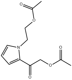 N-(2-acetoxy)ethyl-2-(2-acetoxy)acetopyrrole Struktur