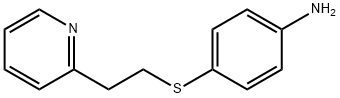 (4-{[2-(2-ピリジニル)エチル]チオ}フェニル)アミン 化学構造式