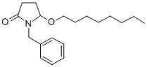 2-Pyrrolidinone, 5-(octyloxy)-1-(phenylmethyl)-, (+-)- Structure