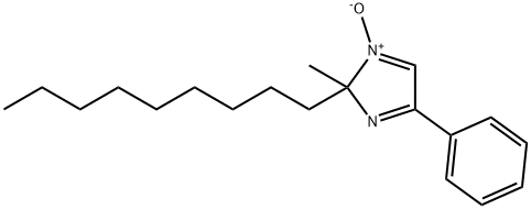 2-甲基-2-壬基-4-苯-2H-咪唑-1-氧化物 结构式
