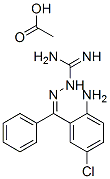 (Z)-2-amino-5-chlorobenzophenonamidinohydrazone acetate Structure