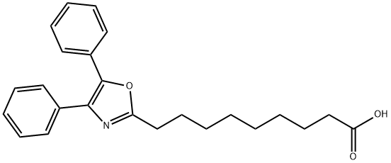 4,5-diphenyl-2-oxazolenonanoic acid Structure