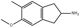 5-METHOXY-6-METHYL-2-AMINOINDAN Struktur