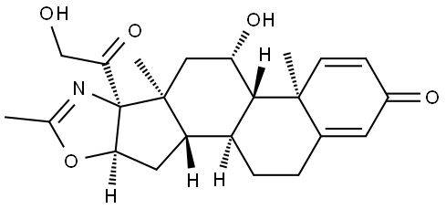 21-DESACETYL DEFLAZACORT Structure