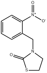 3-(2-nitrophenylmethyl)-2-thiazolidinone Structure