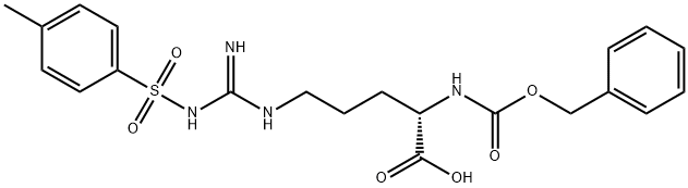 ω-トシル-Nα-(ベンジルオキシカルボニル)-L-アルギニン 化学構造式