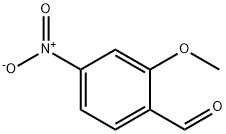 2-メトキシ-4-ニトロベンズアルデヒド 化学構造式