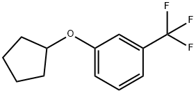 1-(Cyclopentyloxy)-3-(trifluoroMethyl)benzene, 1365271-30-2, 结构式