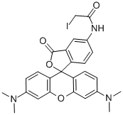 6-IODOACETAMIDOTETRAMETHYLRHODAMINE Structure