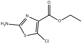 2-氨基-5-氯-4-噻唑甲酸乙酯,136539-01-0,结构式