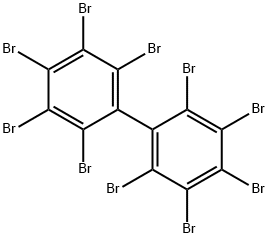 2,2',3,3',4,4',5,5',6,6'-デカブロモ-1,1'-ビフェニル 化学構造式