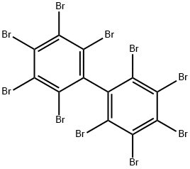 DECABROMOBIPHENYL Struktur