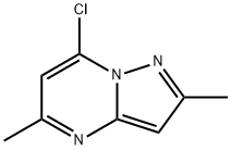 7-氯-2,5-二甲基吡唑并[1,5-A]嘧啶, 136549-13-8, 结构式