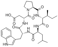 CYCLO(-D-ASP-PRO-D-ILE-LEU-D-TRP),136553-96-3,结构式
