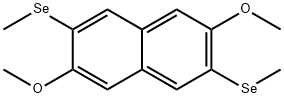2,6-DIMETHOXY-3,7-BIS(METHYLSELENO)-NAPHTHALENE Struktur