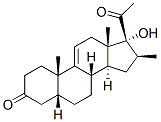 17-hydroxy-16beta-methyl-5beta-pregn-9(11)-ene-3,20-dione Struktur
