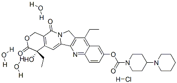 盐酸伊立替康三水合物,136572-09-3,结构式