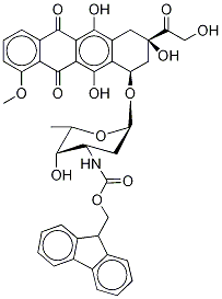 N-(9-FluorenylMethoxycarbonyl) Doxorubicin Structure