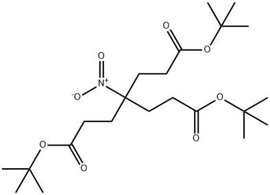 DI-T-BUTYL 4-[2-(T-BUTOXYCARBONYL)ETHYL]-4-NITROHEPTANEDICARBOXYLATE Struktur