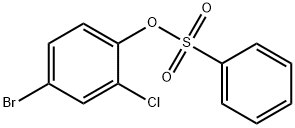 Benzenesulfonic acid, 4-bromo-2-chlorophenyl ester Struktur