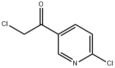 Ethanone, 2-chloro-1-(6-chloro-3-pyridinyl)- (9CI) Struktur
