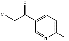 Ethanone, 2-chloro-1-(6-fluoro-3-pyridinyl)- (9CI) Structure