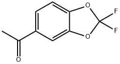 5-乙酰基-2,2-二氟-1,3-苯并二恶茂 结构式