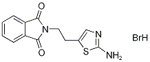 2-(2-(2-氨基噻唑-5-基)乙基)异吲哚啉-1,3-二酮氢溴酸盐 结构式
