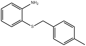 2-[(4-メチルベンジル)チオ]アニリン 化学構造式