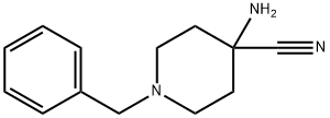 4-AMINO-1-BENZYLPIPERIDINE-4-CARBONITRILE Struktur