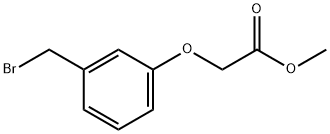 METHYL-(3-BROMOMETHYL)PHENOXYACETATE Structure