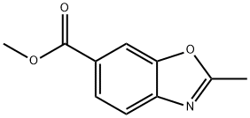 6-Benzoxazolecarboxylic acid, 2-Methyl-, Methyl ester Struktur