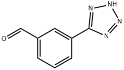 3-(2H-四唑-5-基)苯甲醛, 136689-94-6, 结构式