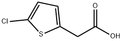 5-chloro-2-Thiopheneacetic acid Struktur