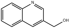 キノリン-3-イルメタノール 化学構造式