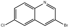 3-ブロモ-6-クロロキノリン 化学構造式