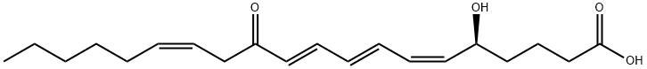 (5S,6Z,8E,10E,14Z)-5-hydroxy-12-oxoicosa-6,8,10,14-tetraenoic acid Struktur