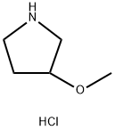 3-メトキシピロリジン塩酸塩 化学構造式