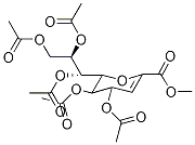 Methyl4,5,7,8,9-penta-O-acetyl-2,6-anhydro-3-deoxy-D-glycero-D-galacto-non-2-enonate Struktur