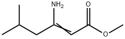 2-Hexenoic  acid,  3-amino-5-methyl-,  methyl  ester 结构式