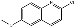 2-クロロ-6-メトキシキノリン 化学構造式