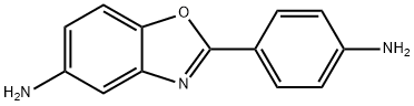 2-(4-氨基苯基)-5-氨基苯并恶唑, 13676-47-6, 结构式