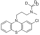 CHLORPROMAZINE-D3 化学構造式