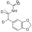 (+/-)-3,4-METHYLENEDIOXYMETHAMPHETAMINE-D5 Structure